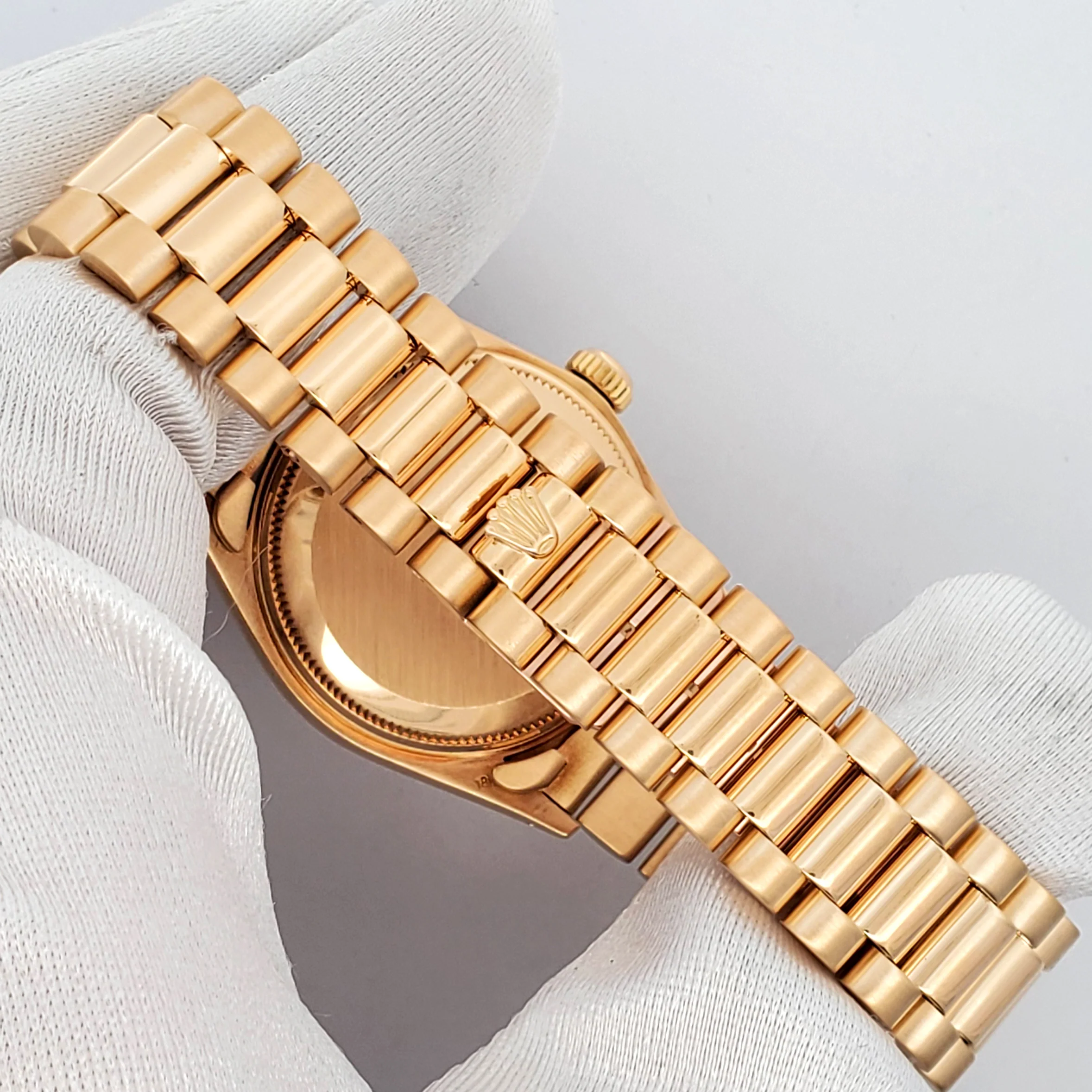 Rolex President Datejust 31mm 6827 Blue Index Yellow Gold Watch - Image 5