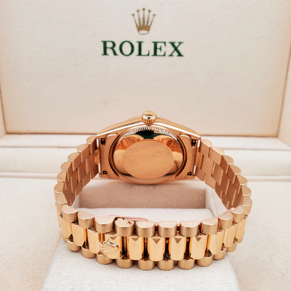 Rolex President Datejust 31mm 68278 Champagne Arabic Dial Yellow Gold Watch - Image 5