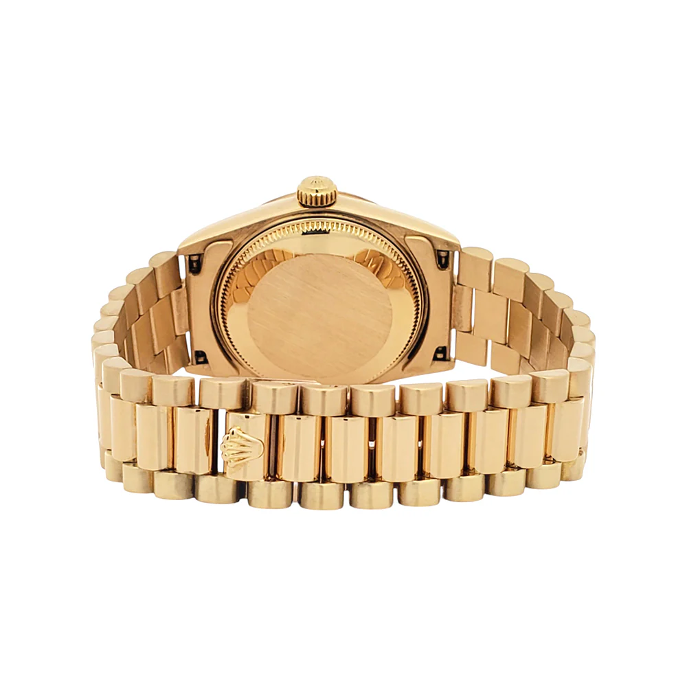 Rolex President Datejust 31mm Champagne Index Dial Yellow Gold Watch 68278 - Image 7