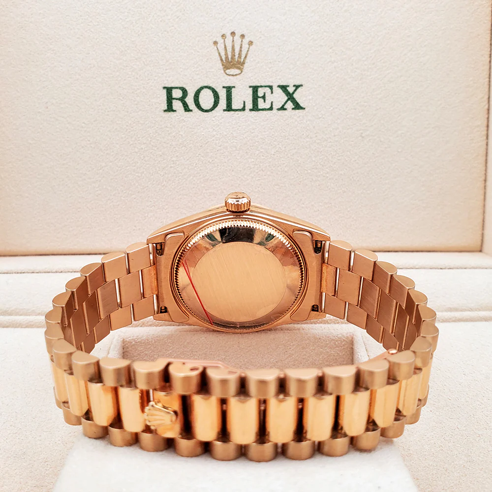 Rolex President Datejust 31mm Factory Champagne Diamond Dial Yellow Gold Watch 78278 - Image 5