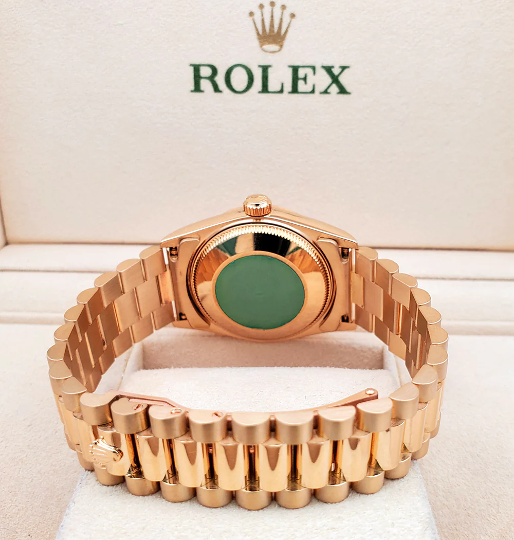 Rolex President Datejust 31mm Factory Champagne Diamond Yellow Gold midsize Watch 68278 Box Papers - Image 5