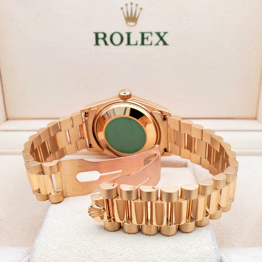 Rolex President Datejust 31mm Factory Champagne Diamond Yellow Gold midsize Watch 68278 Box Papers - Image 6