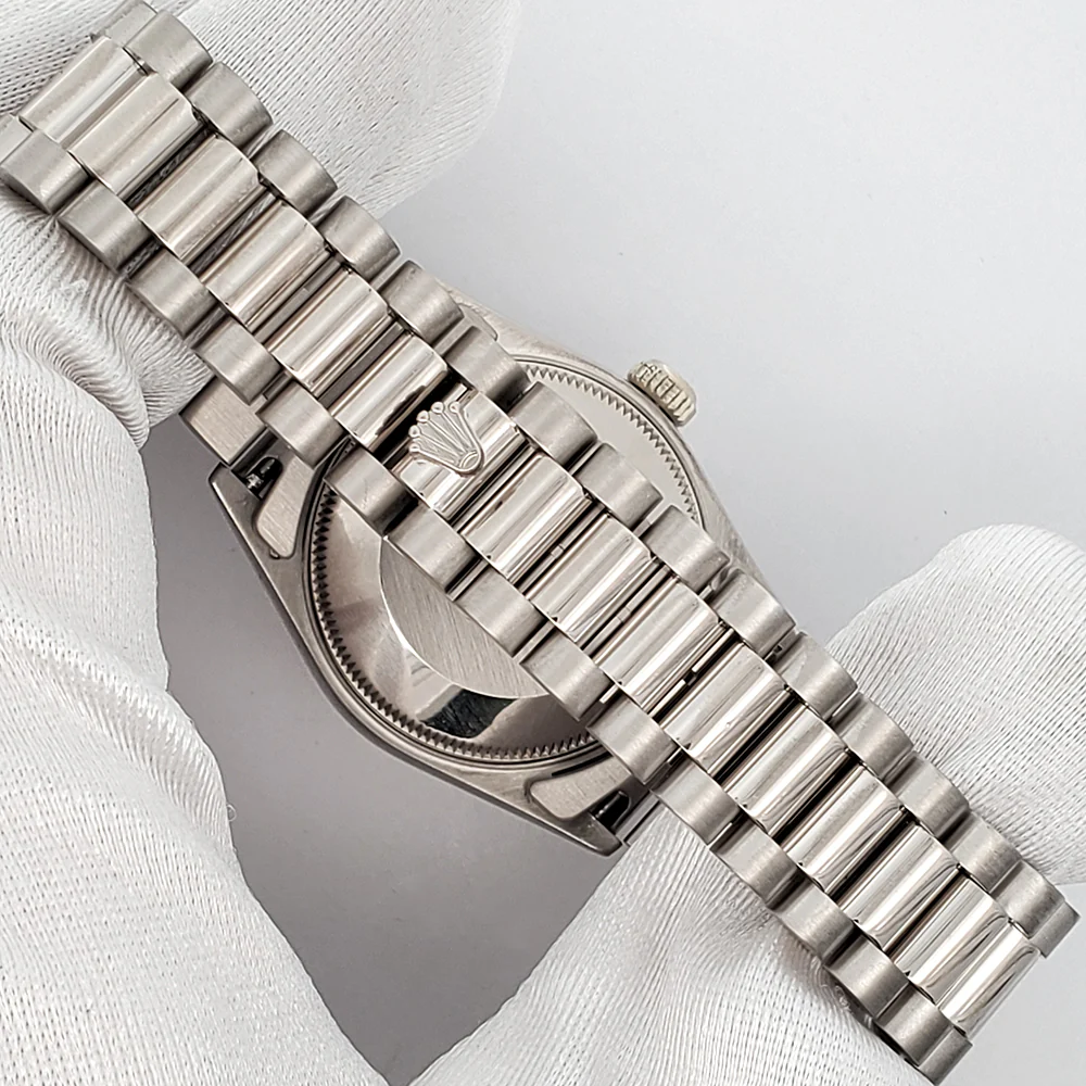 Rolex President Datejust 31mm Factory Diamond Dial White Gold Watch 68279 - Image 5