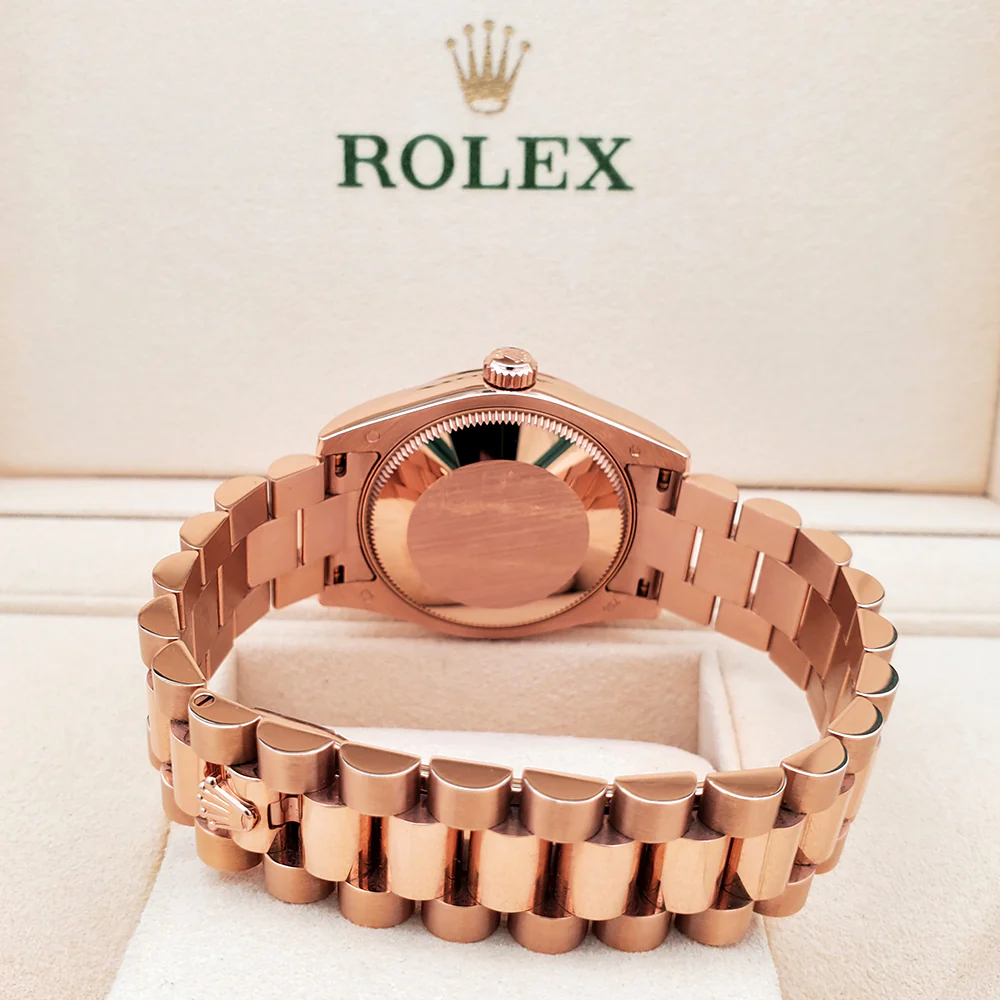 Rolex President Datejust 31mm Factory Diamond Pink Rose Gold Watch 178245 Box Papers - Image 5