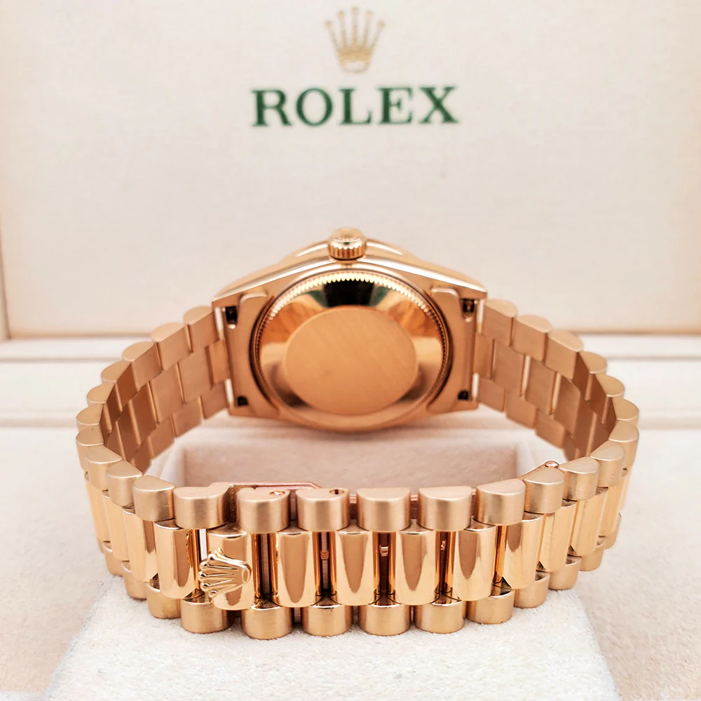 Rolex President Datejust 31mm Yellow Gold Factory Diamond Dial/Custom Bezel 68278 Watch - Image 4