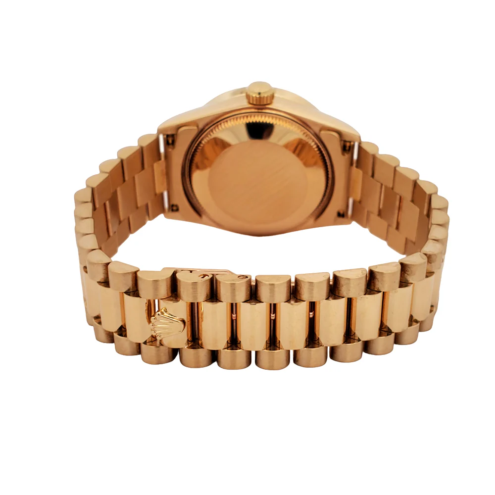 Rolex President Datejust 31mm Yellow Gold Factory Diamond Dial/Custom Bezel 68278 Watch - Image 4