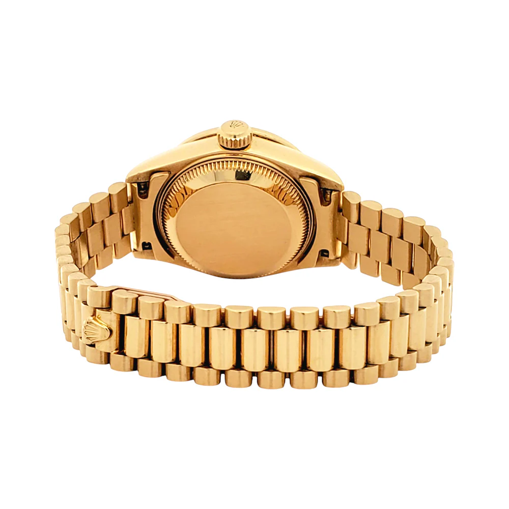 1995 Rolex President Datejust 69138 26mm Factory Champagne Diamond Dial/Bezel Yellow Gold Watch Papers - Image 7
