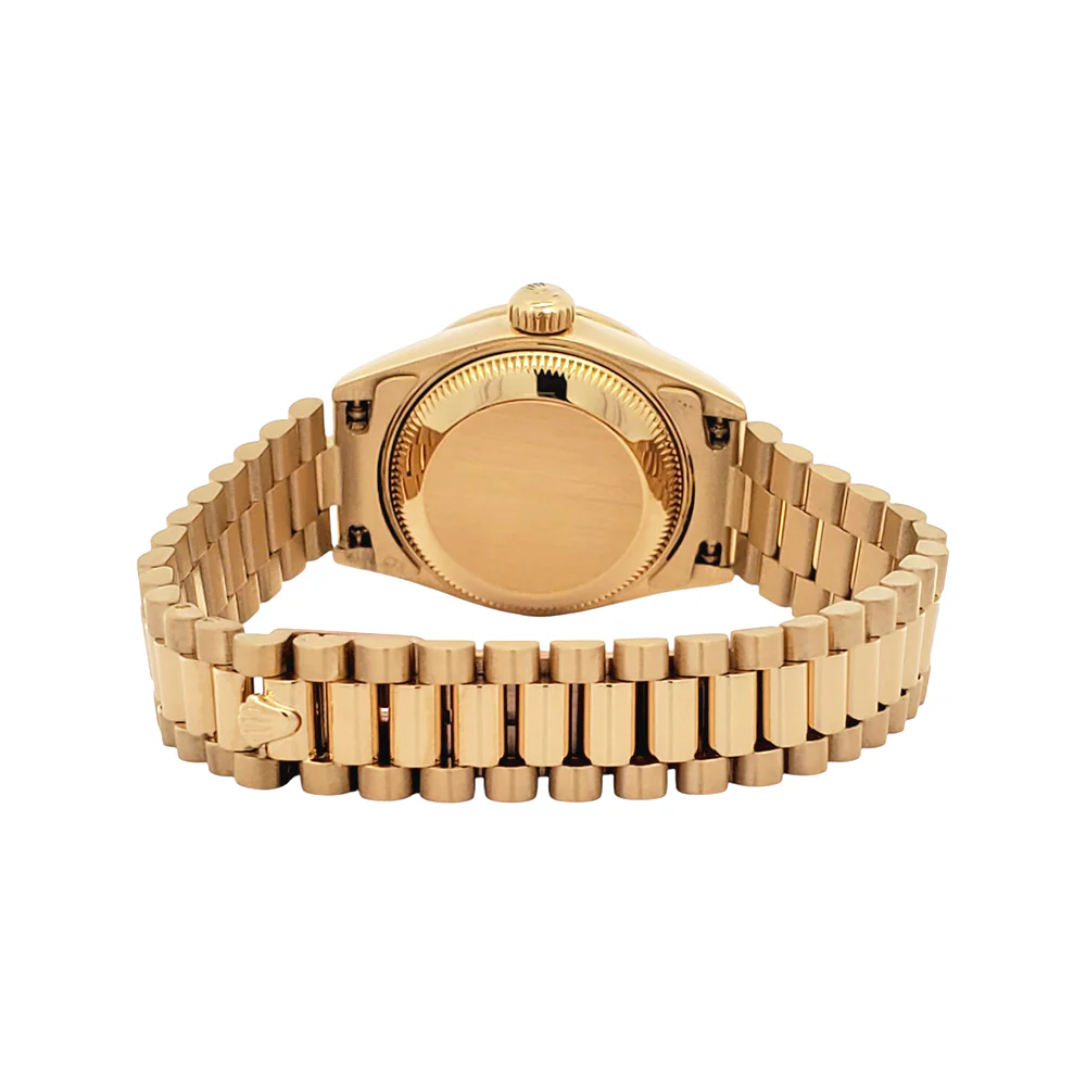 Rolex President Datejust 69138 26mm Factory Champagne Diamond Dial/Bezel Yellow Gold Watch - Image 8