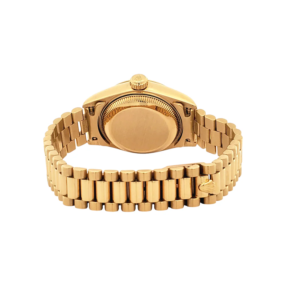 Rolex President Datejust 69178 Factory Black Diamond Dial Yellow Gold 26mm Watch Box Service Papers - Image 6