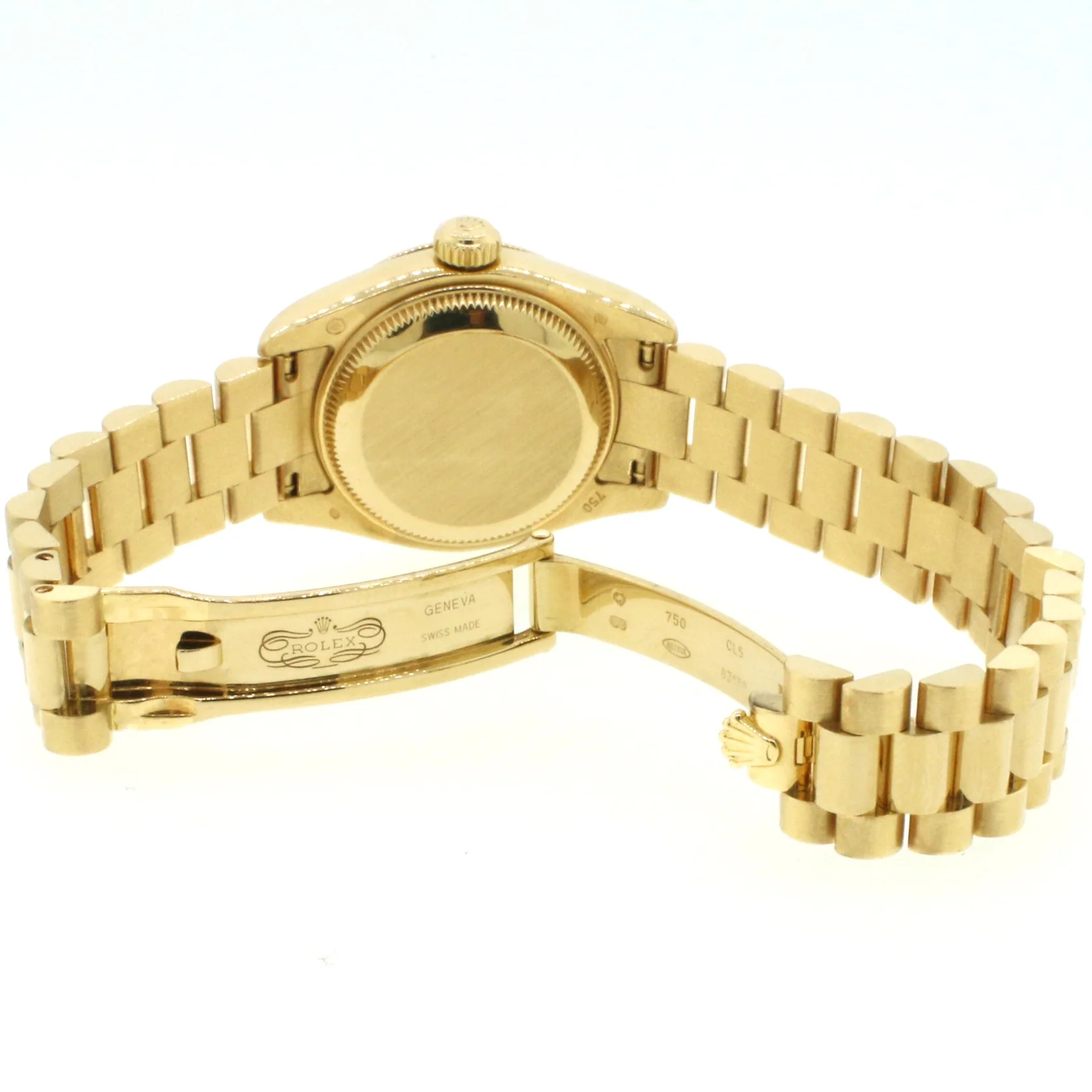 Rolex President Datejust Factory Diamond Dial Yellow Gold 26mm Ladies Watch 179178 - Image 6