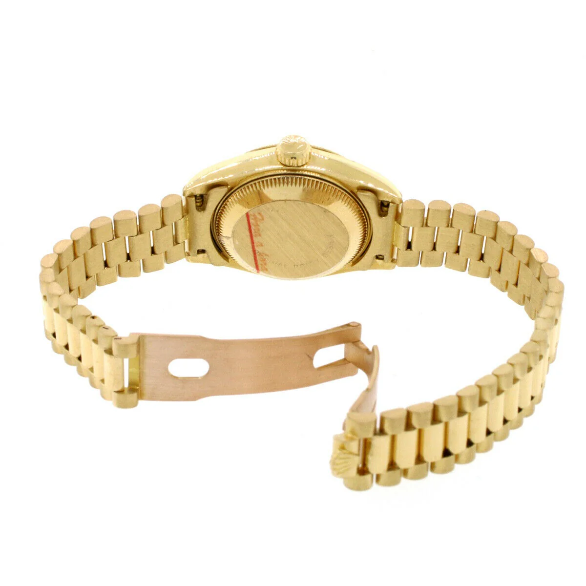 Rolex President Datejust Factory Diamond Dial Yellow Gold 26mm Watch 69178 - Image 4