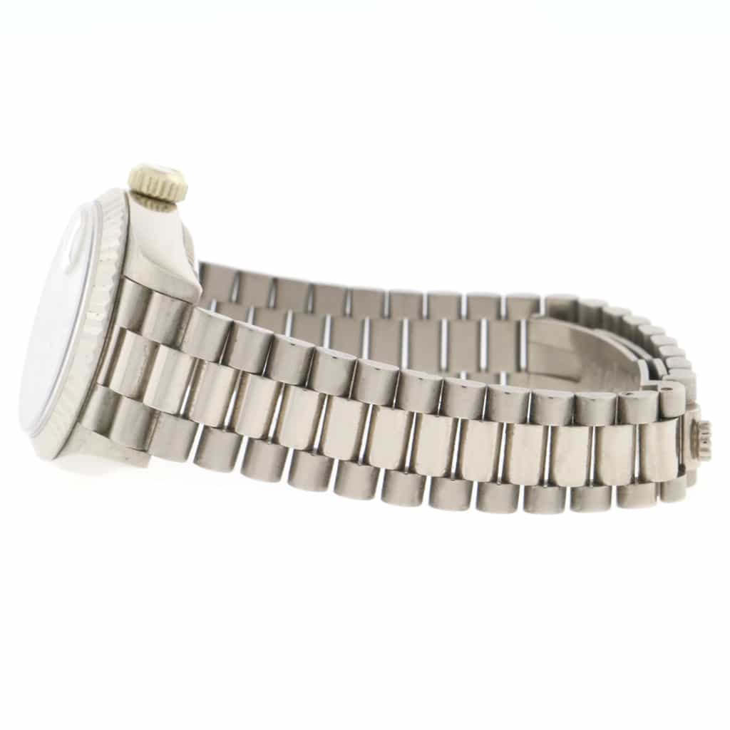 Rolex President Datejust Ladies 18K White Gold 26MM Original Diamond Dial Automatic Watch 69179 - Image 6