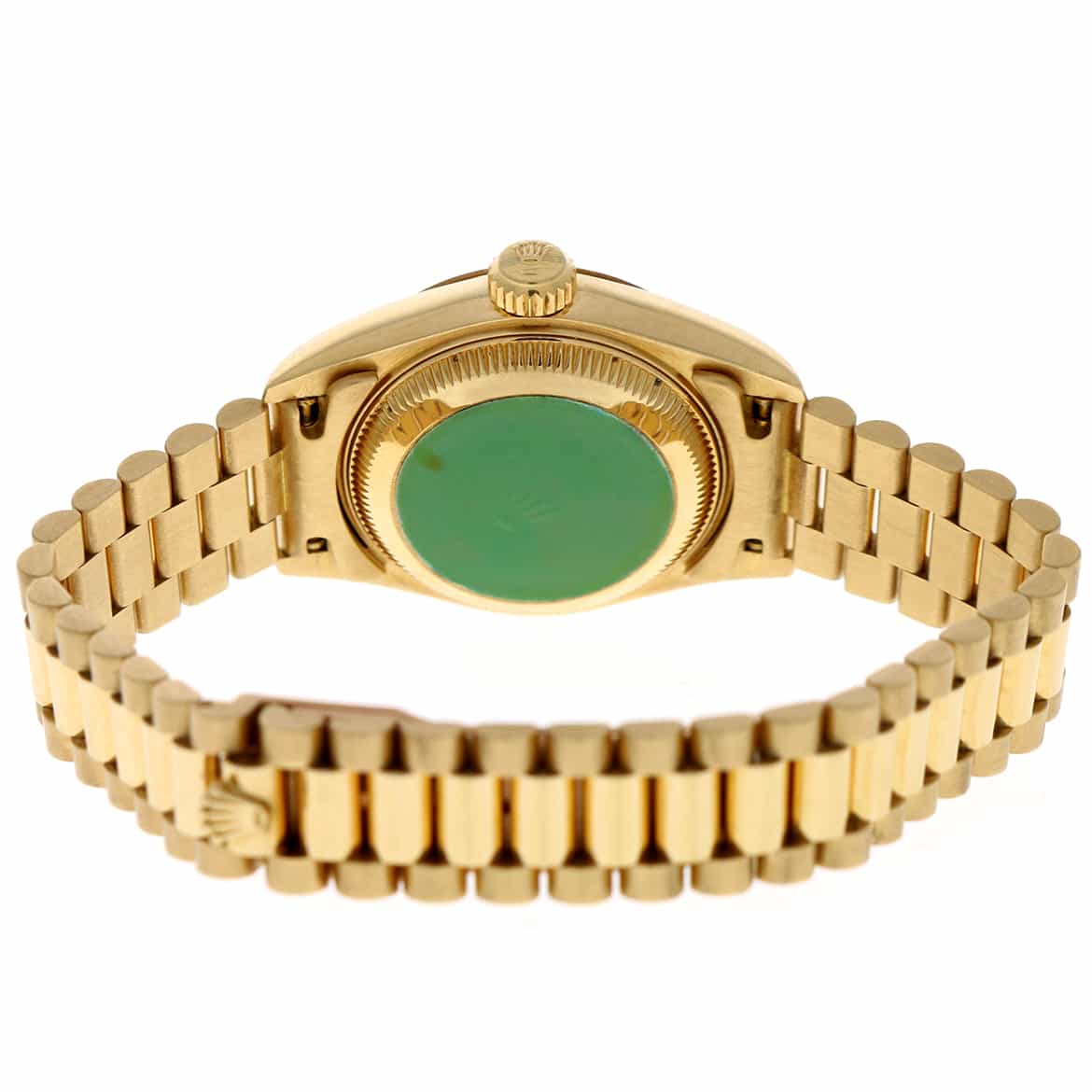 Rolex President Datejust Ladies 18K Yellow Gold Original Silver Index Dial 26MM Automatic Watch 69178 - Image 7