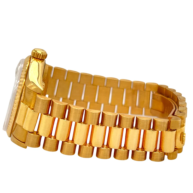 Rolex President Datejust Ladies 31mm 68278 Champagne Diamond Dial Yellow Gold Watch Box Papers - Image 3