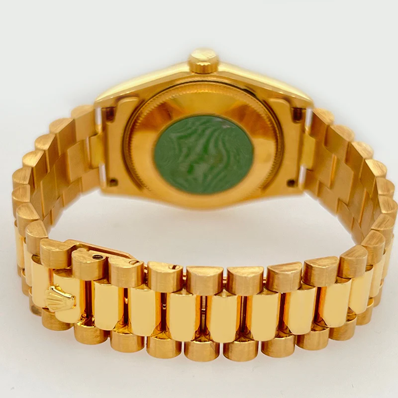 Rolex President Datejust Ladies 31mm 68278 Champagne Diamond Dial Yellow Gold Watch Box Papers - Image 4
