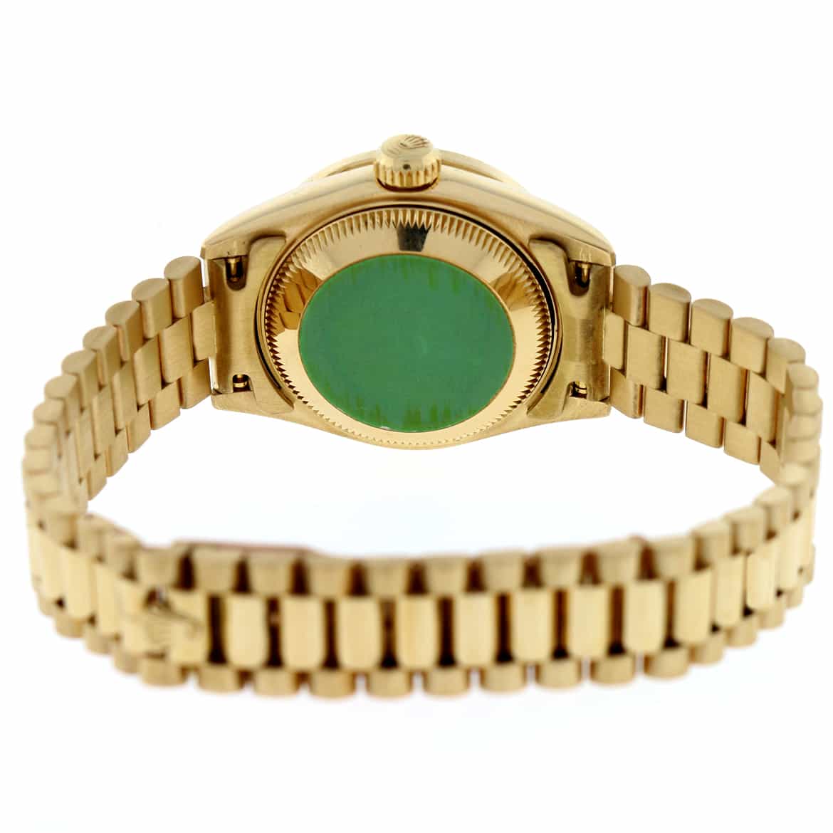 Rolex President Datejust Ladies Original Diamond Dial & Bezel 18K Yellow Gold 26MM Automatic Watch 69178 - Image 11