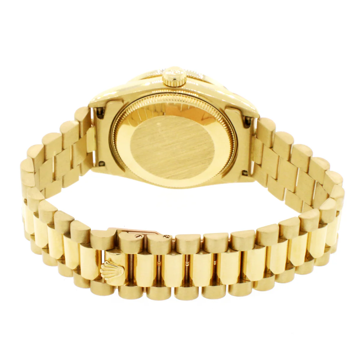 Rolex President Datejust Midsize 18K Yellow Gold 31MM Automatic Watch 68278 w/Black Diamond Dial & Bezel No Holes - Image 7
