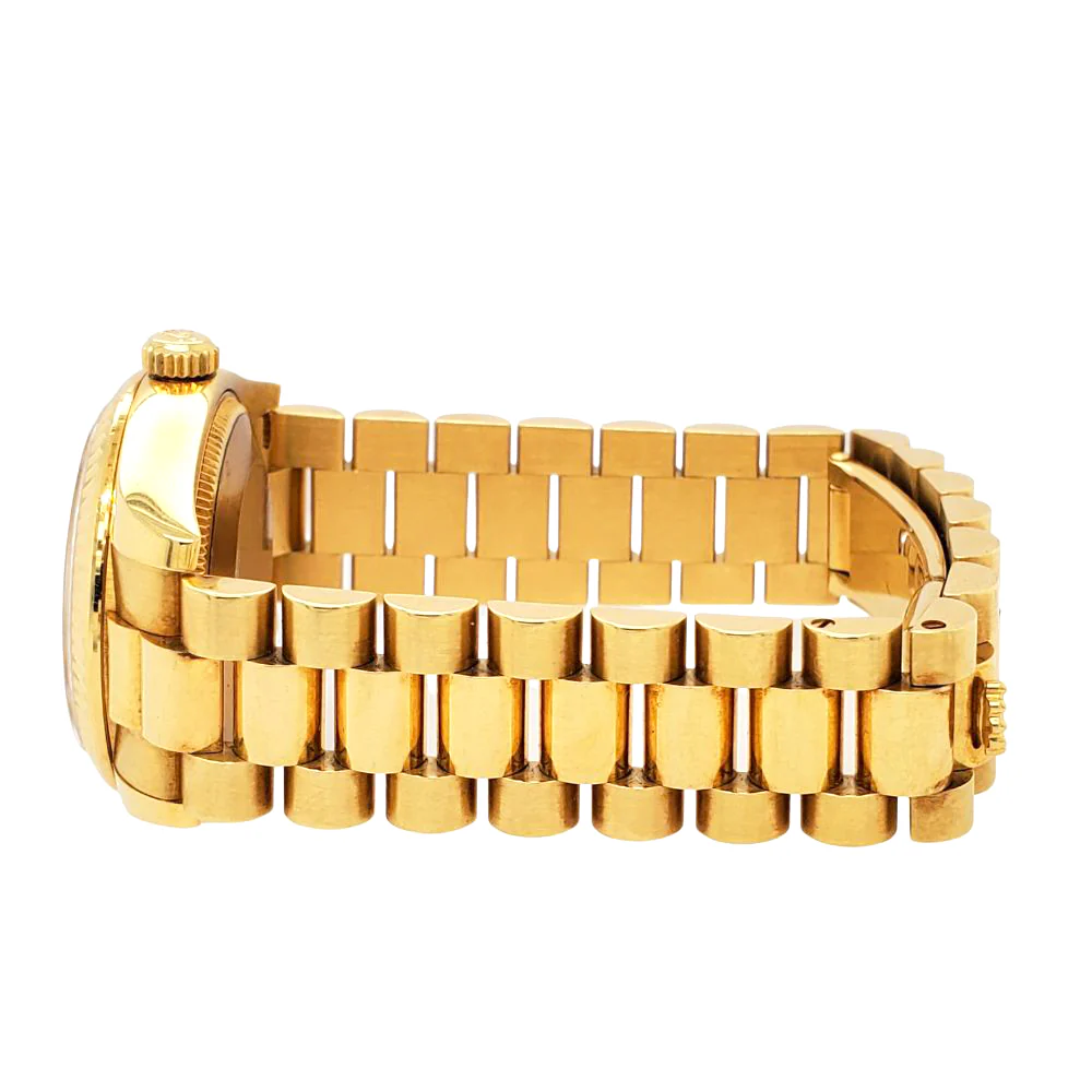Rolex President Datejust Midsize 31mm Factory Diamond Dial Yellow Gold Watch 178278 - Image 4