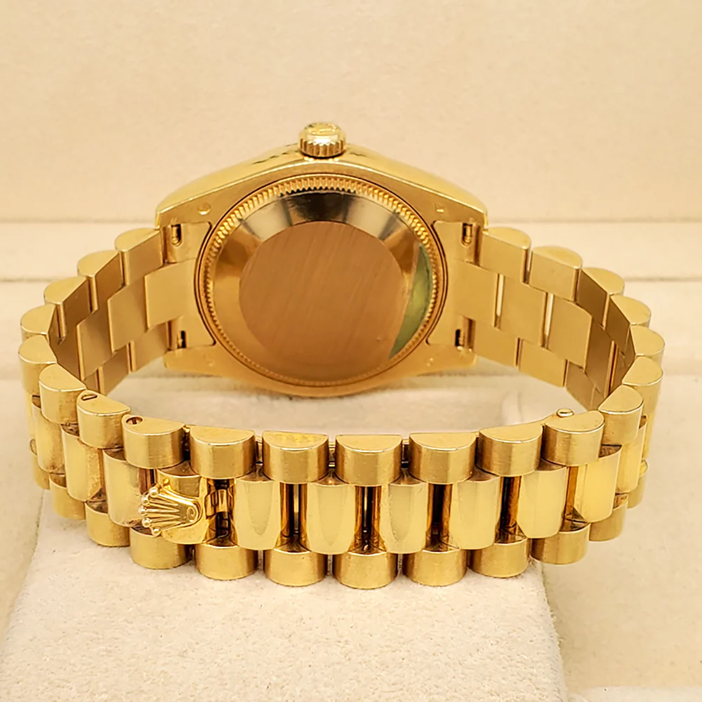 Rolex President Datejust Midsize 31mm Factory Diamond Dial Yellow Gold Watch 178278 - Image 5