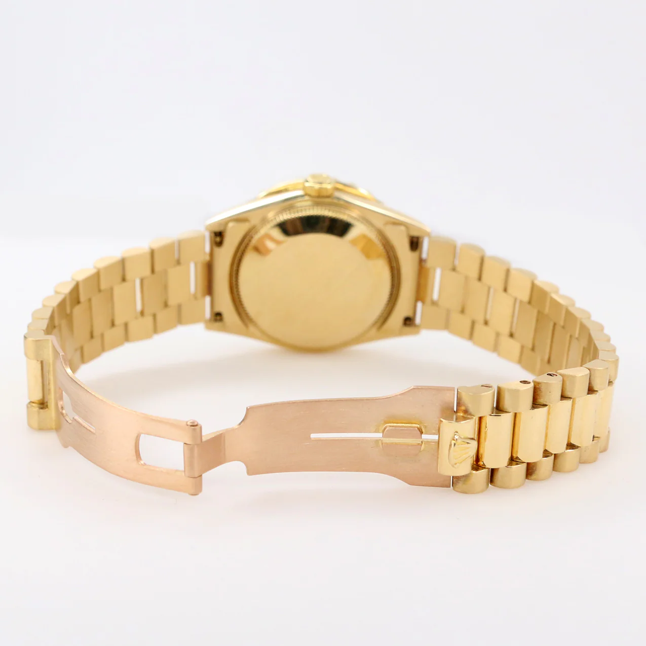 Rolex President Yellow Gold 31mm Watch w/Custom 2.25ct Diamond Bezel/White MOP - Image 7