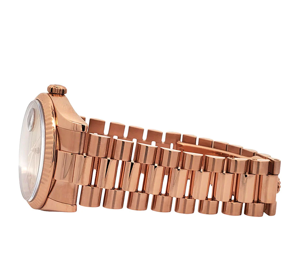 Rolex President Day-Date 18K Rose Gold 36mm 118235 Pink Roman Dial Watch - Image 4