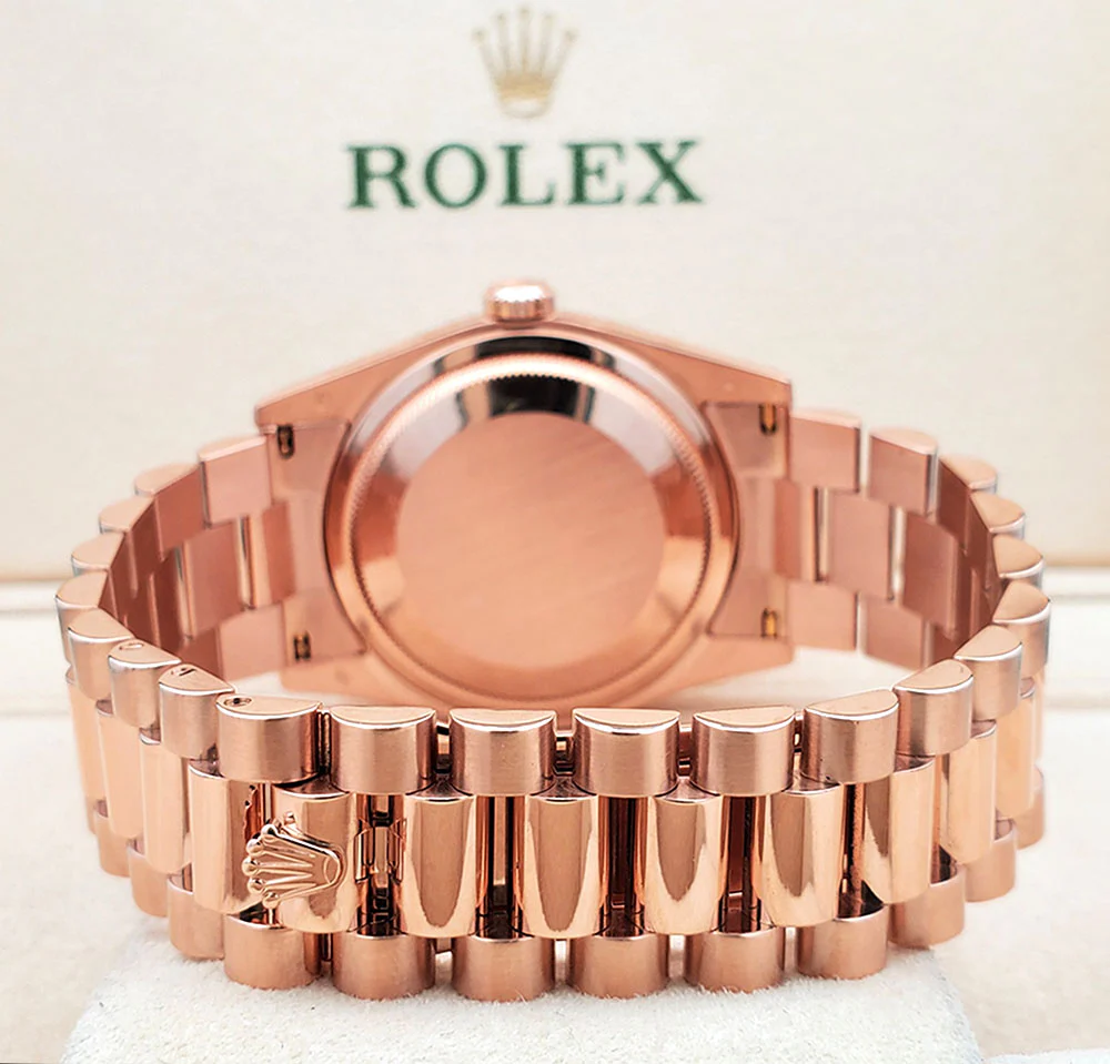 Rolex President Day-Date 18K Rose Gold 36mm 118235 Pink Roman Dial Watch - Image 5