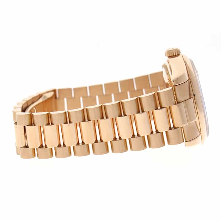 Rolex President Day-Date 18K Rose Gold Tahitian MOP Roman Dial 36MM Jubilee Automatic Mens Watch 118205 - Image 10