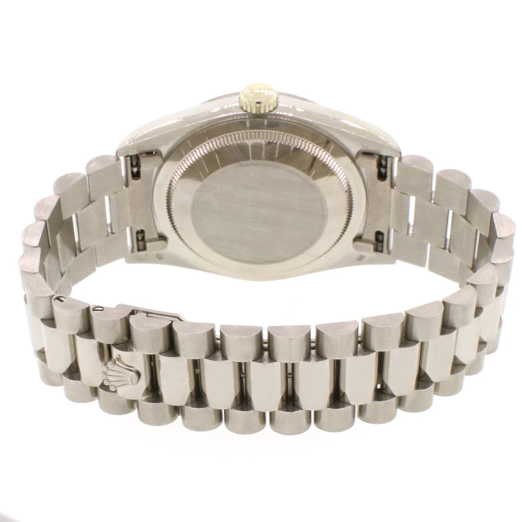 Rolex President Day-Date 18K White Gold 36MM Double-Quick Factory Index Dial Automatic Mens Watch 18239 - Image 7