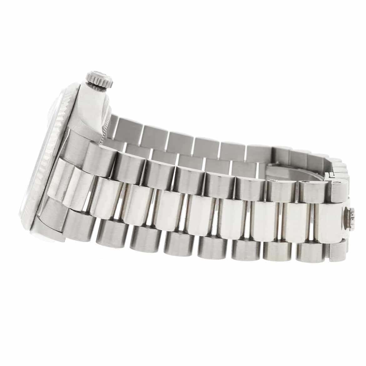 Rolex President Day-Date 18K White Gold 36MM Silver Stick Dial Automatic Watch 18039 - Image 6