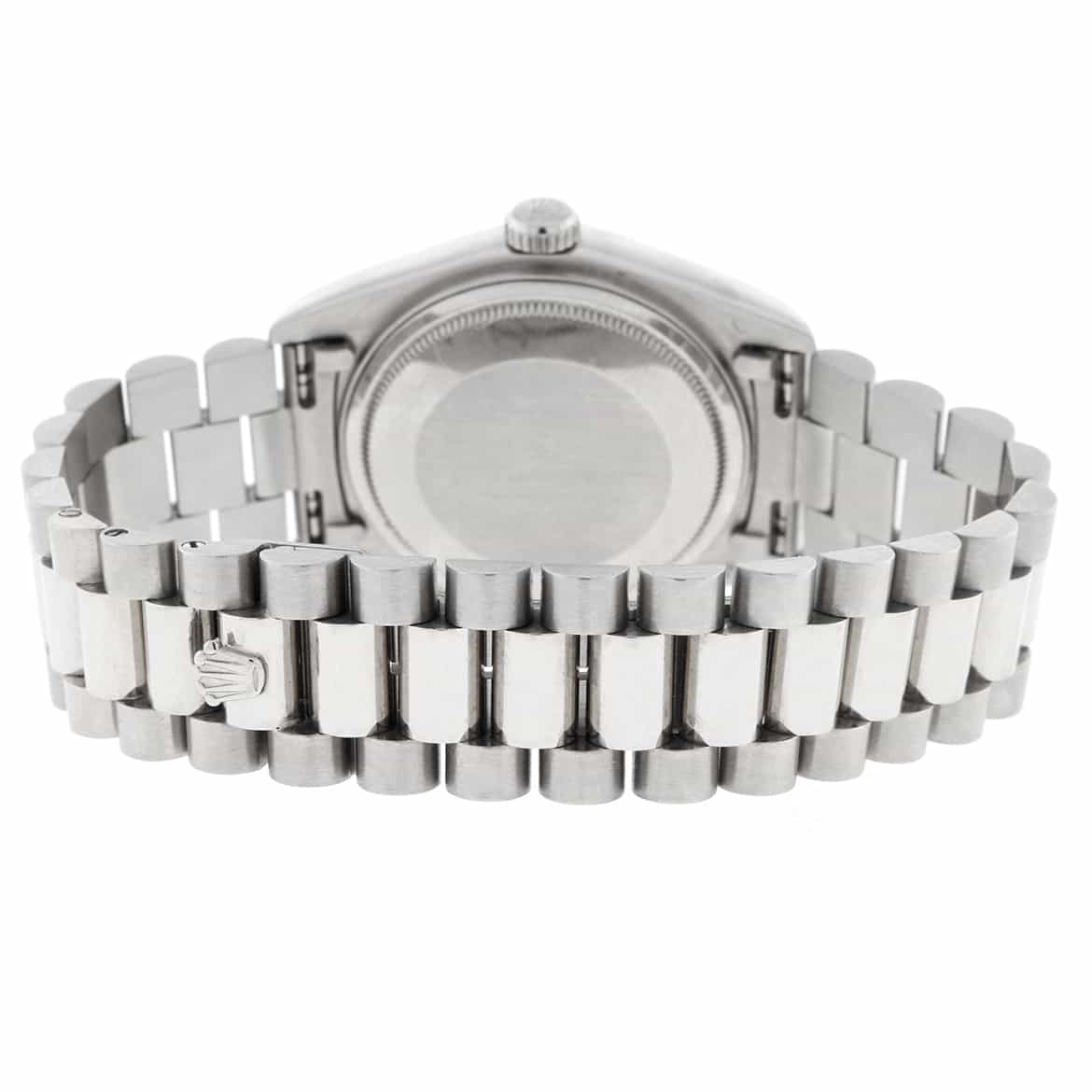 Rolex President Day-Date 18K White Gold 36MM Silver Stick Dial Automatic Watch 18039 - Image 7