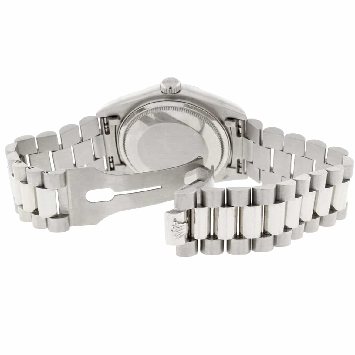 Rolex President Day-Date 18K White Gold 36MM Silver Stick Dial Automatic Watch 18039 - Image 8