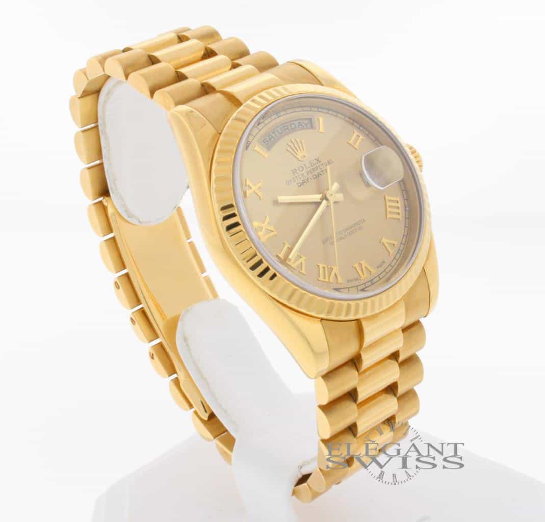 Rolex President Day-Date 18K Yellow Gold 36MM Automatic Mens Watch 118238 - Image 3