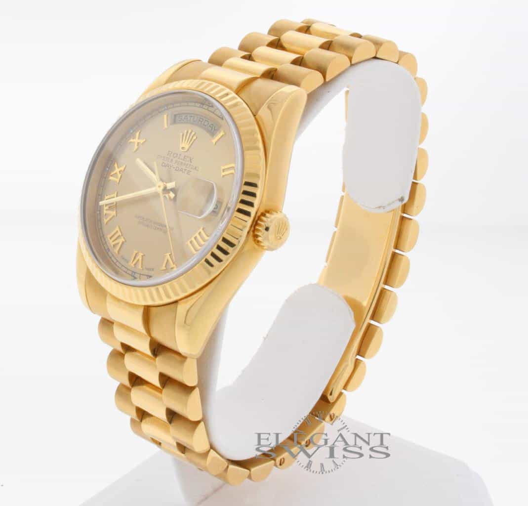 Rolex President Day-Date 18K Yellow Gold 36MM Automatic Mens Watch 118238 - Image 4