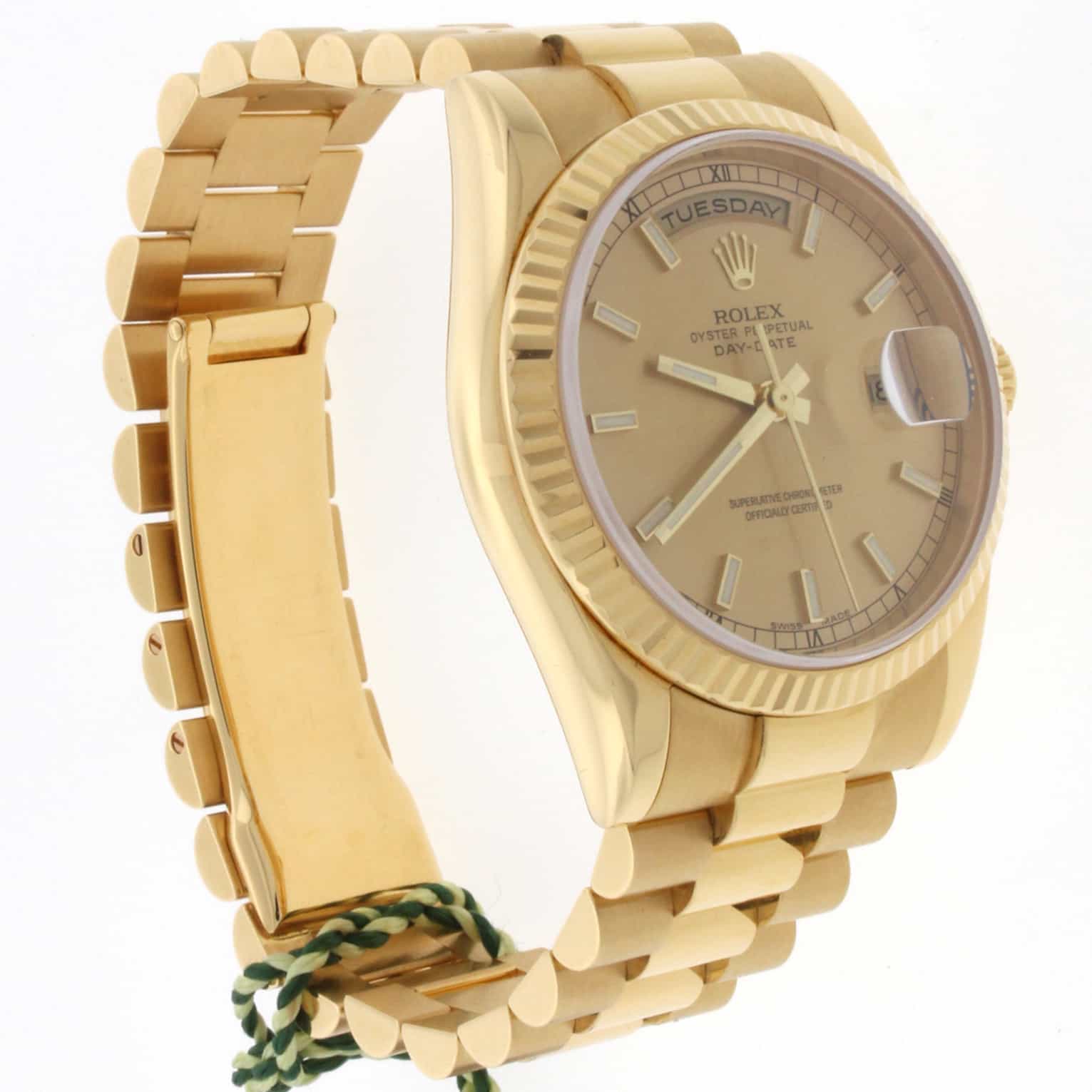 Rolex President Day-Date 18K Yellow Gold 36MM Automatic Mens Watch 118238 - Image 4