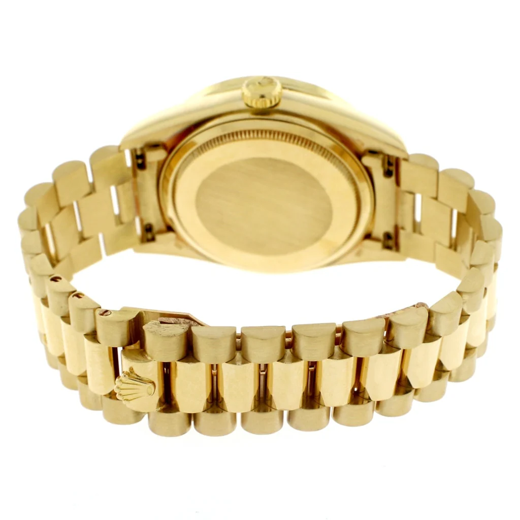 Rolex President Day-Date 18K Yellow Gold 36MM Automatic Mens Watch 18038 w/Champagne Diamond Dial & Bezel - Image 7