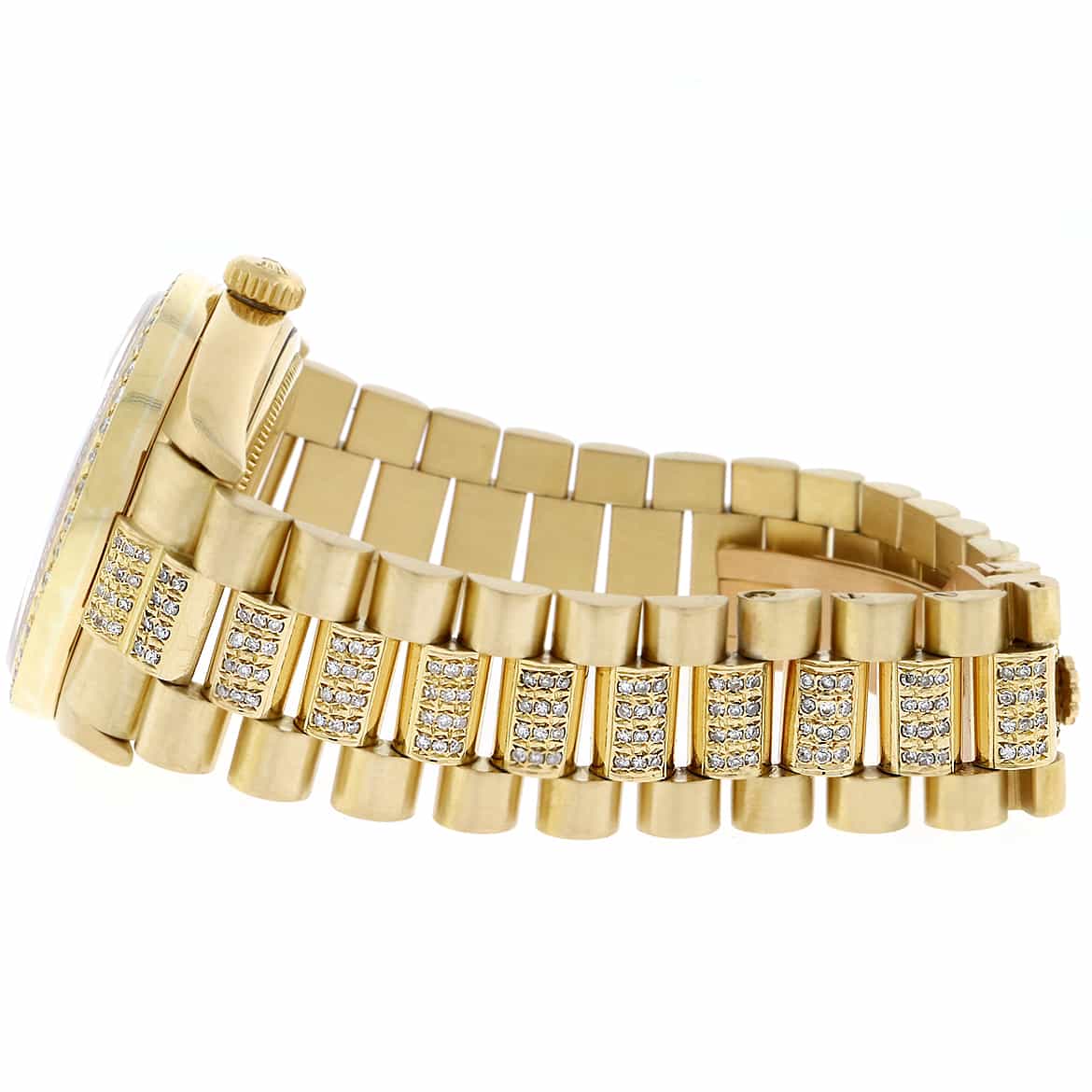 Rolex President Day-Date 18K Yellow Gold 36MM Automatic Watch w/Diamond Dial/Bezel & Bracelet - Image 8