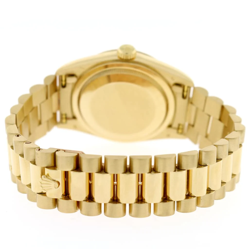 Rolex President Day-Date 18K Yellow Gold Factory Champagne Diamond Dial 36MM Automatic Mens Watch 18238 - Image 10