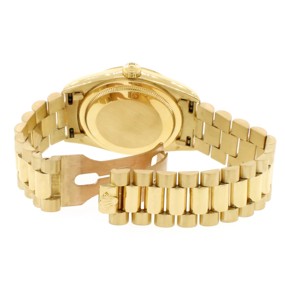 Rolex President Day-Date 18K Yellow Gold Factory Champagne Diamond Dial 36MM Automatic Mens Watch 18238 - Image 7