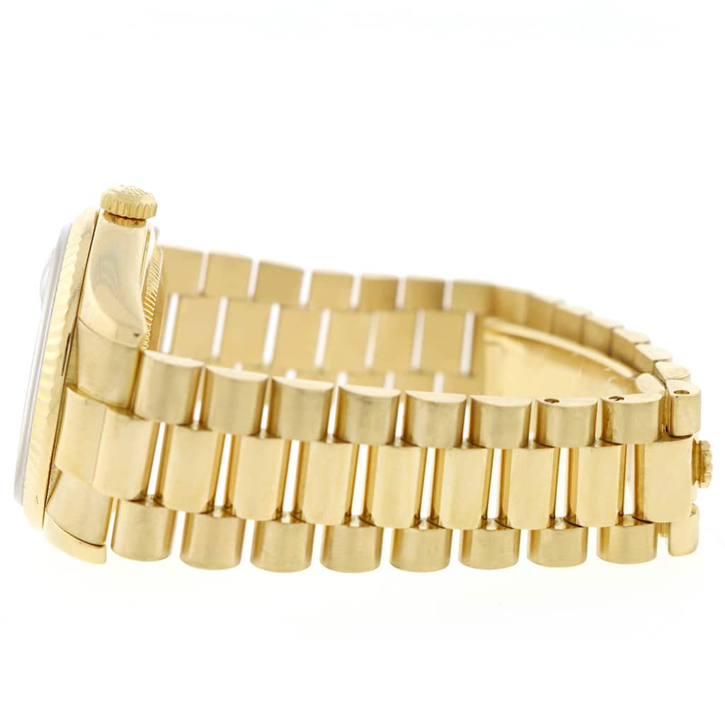 Rolex President Day-Date 18K Yellow Gold Factory Champagne Stick Dial 36MM Automatic Mens Watch 118238 - Image 9