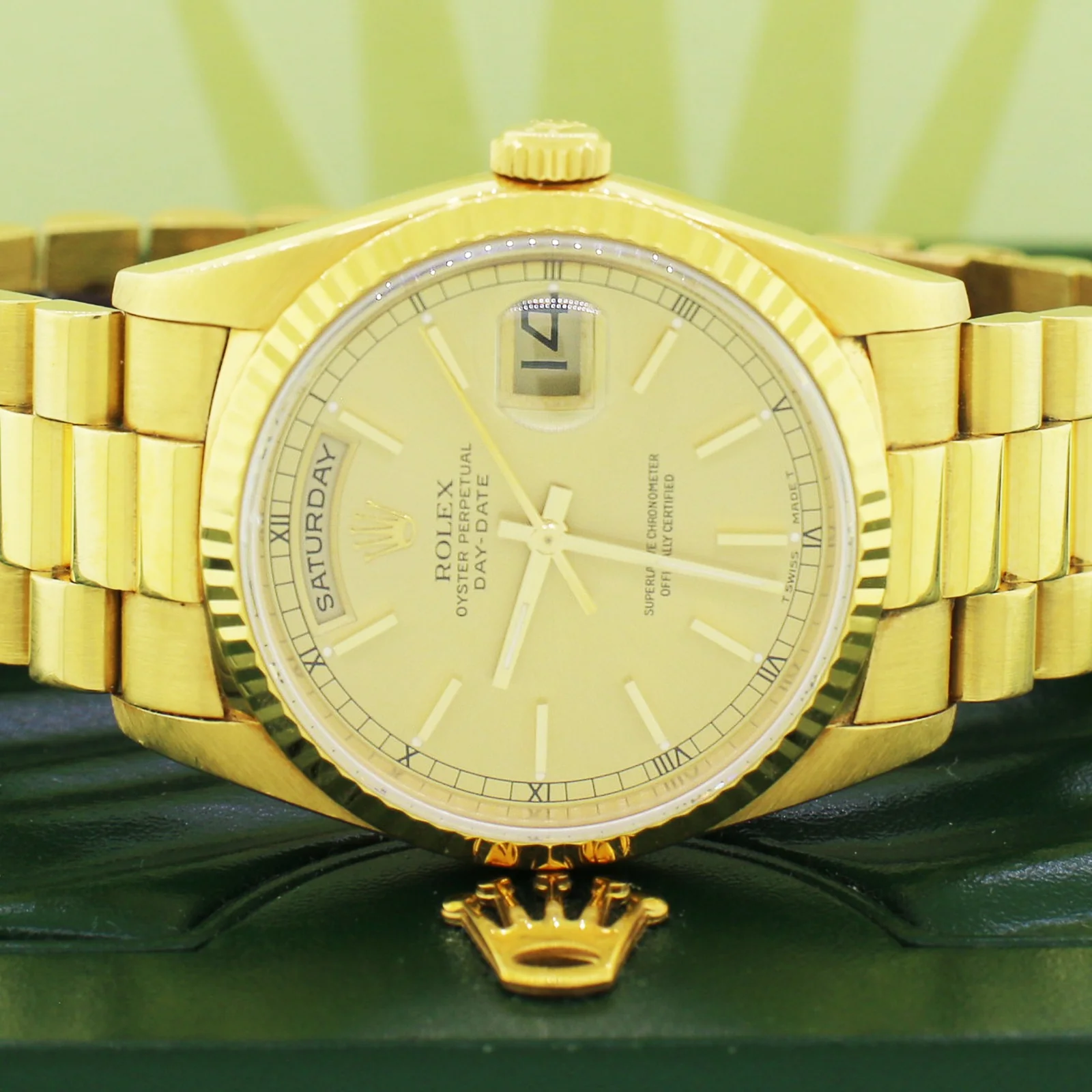 Rolex President Day-Date Yellow Gold 36mm Watch 18238 - Image 3