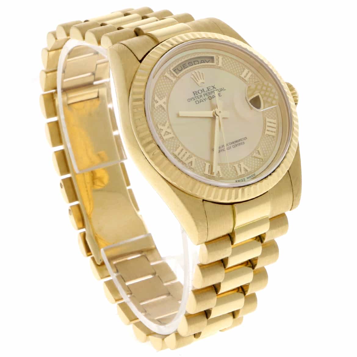 Rolex President Day-Date 18K Yellow Gold Factory MOP Roman Dial 36MM Automatic Mens Watch 118238 - Image 4