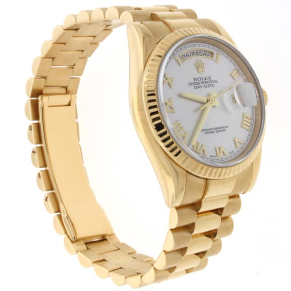 Rolex President Day-Date 18K Yellow Gold MOP Roman Dial 36mm Automatic Mens Watch 118238 - Image 5