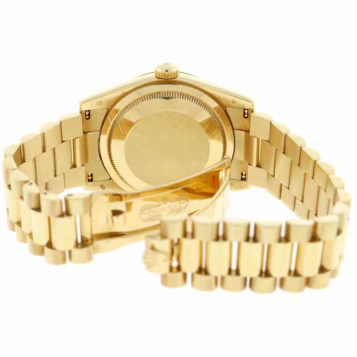 Rolex President Day-Date 18K Yellow Gold Original Champagne Stick Dial 36MM Automatic Mens Watch 118238 - Image 7
