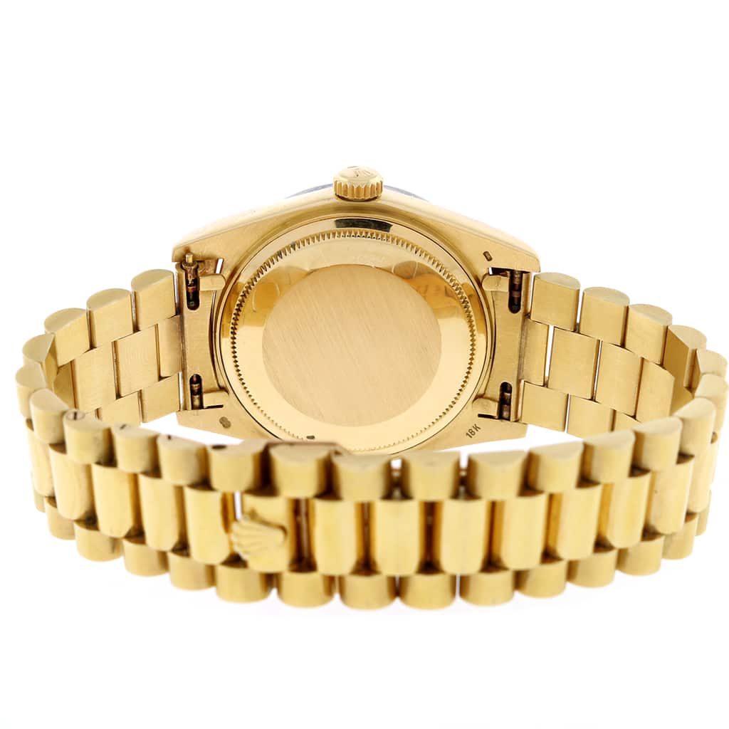 Rolex President Day-Date 18K Yellow Gold Original Diamond Dial/Bezel 36MM Automatic Mens Watch 18048 - Image 9