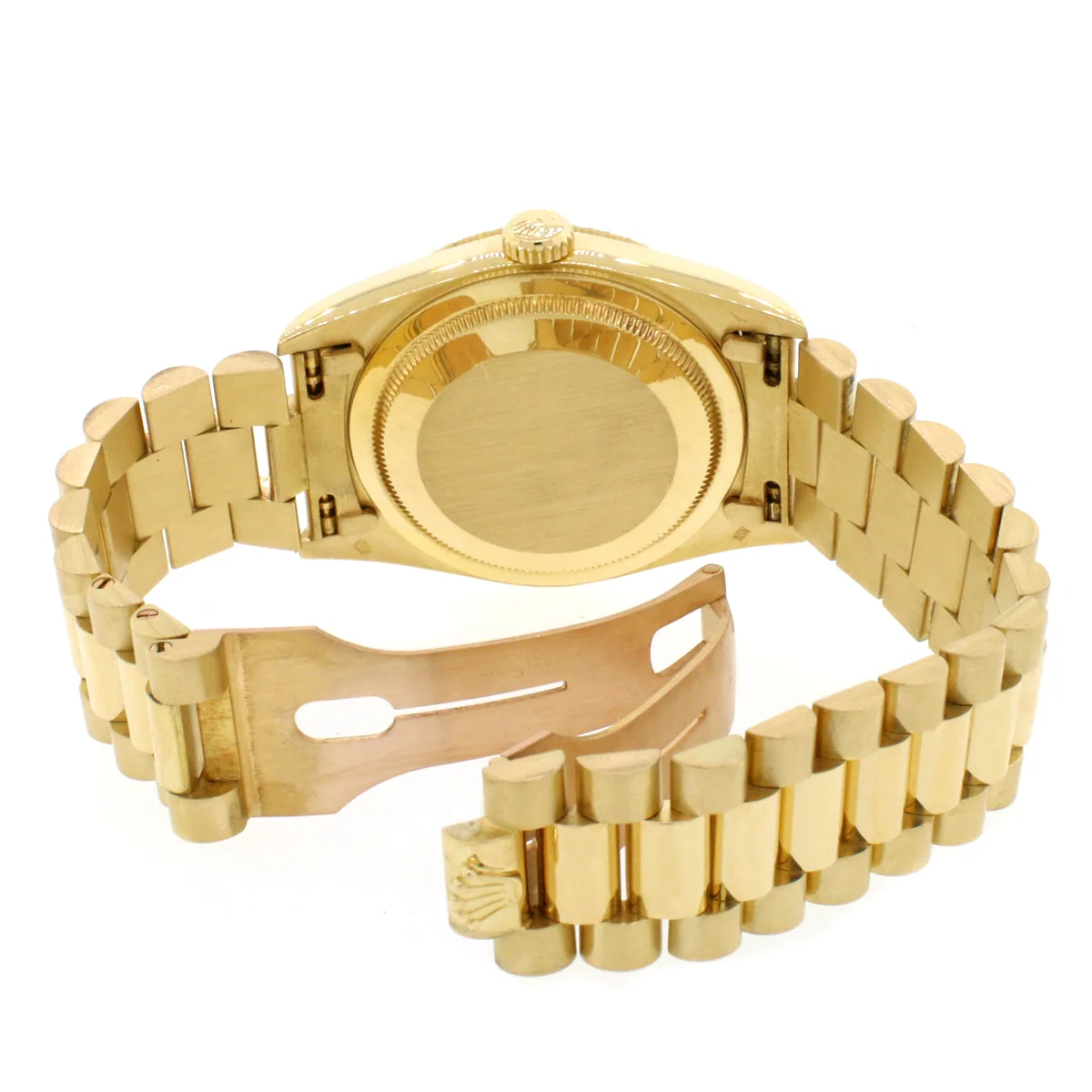 Rolex President Day-Date 18K Yellow Gold Original White Roman Dial Double Quick 36MM Automatic Mens Watch 18238 - Image 8