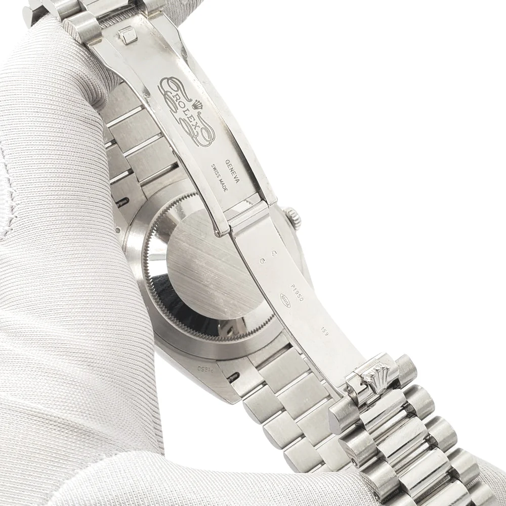 Rolex President Day-Date 228206 40mm Ice Blue Roman Dial Platinum Watch Box Papers 2021 - Image 6