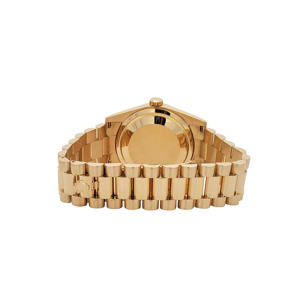 Rolex President Day-Date 36 Champagne Wave Arabic Dial Yellow Gold Watch 118238 - Image 6