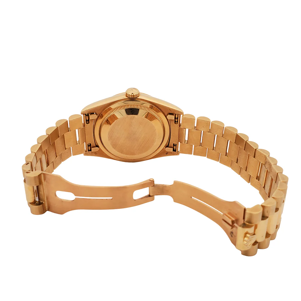 Rolex President Day-Date 36mm 18238 Factory Champagne Stick Dial Double-Quick Yellow Gold Watch - Image 5