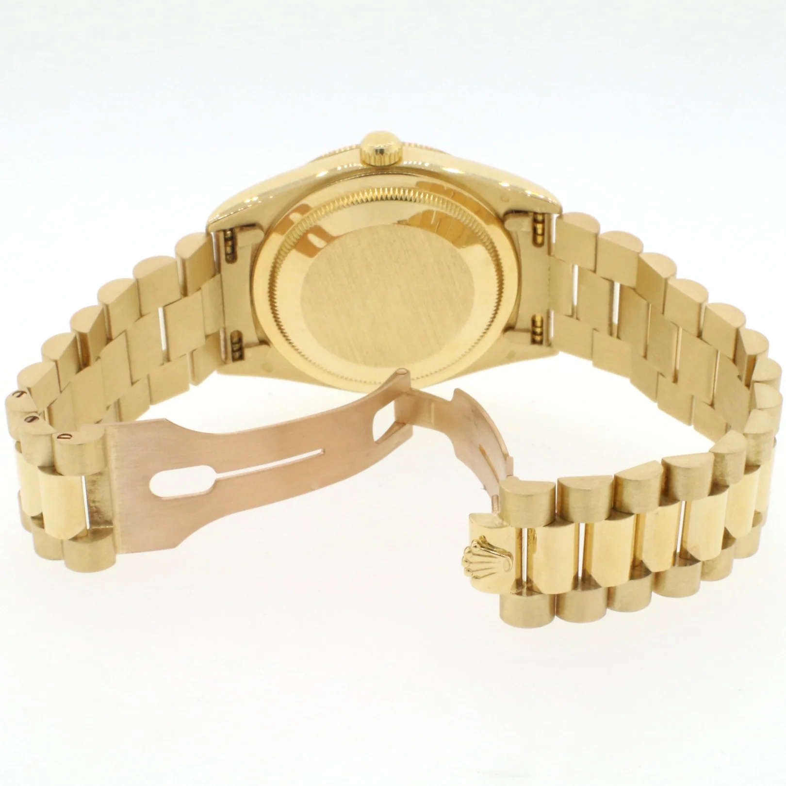 Rolex President Day-Date 36MM 18K Yellow Gold Double Quick Watch Factory Diamond Dial 18238 - Image 6