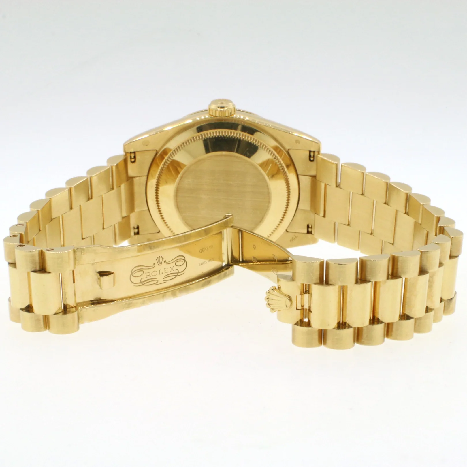 Rolex President Day-Date 36MM 18K Yellow Gold White Roman Dial Watch 118238 - Image 6